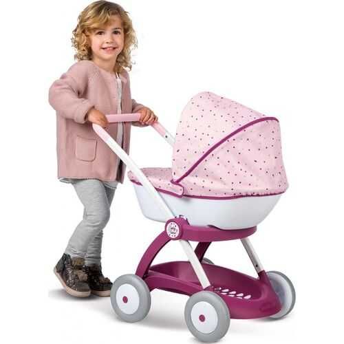 Коляска для ляльки Smoby Toys Baby Nurse Прованс Модерн люлька, з кошиком