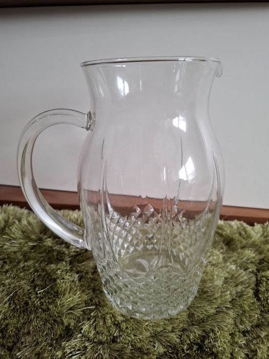 Jarro de vidro texturizado