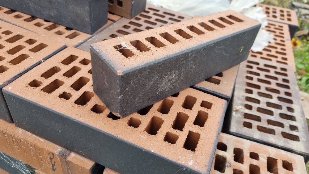 Чорна цегла клінкерна 940шт, 17кв.м., Terca Matrix (Польща), на мангал