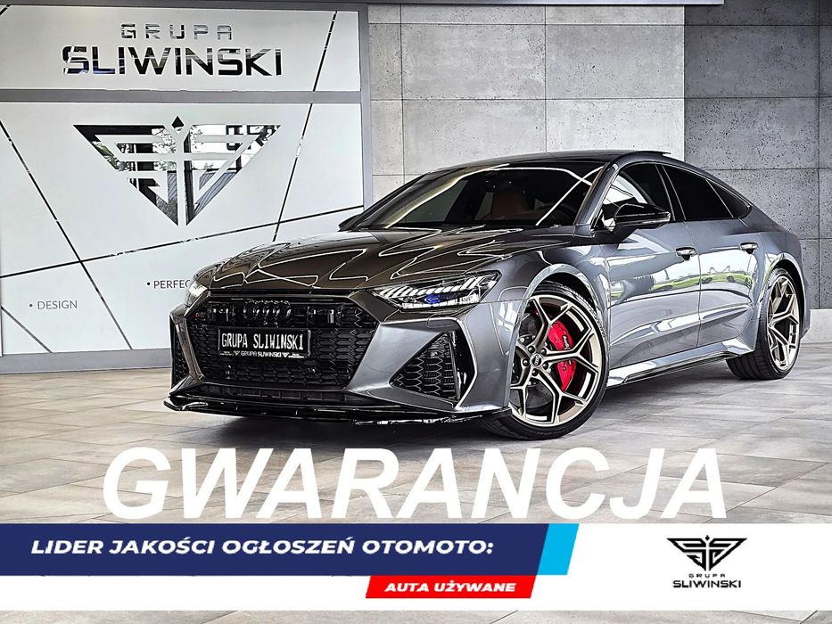 Audi RS7 Sportback 600 KM Ceramika Pneumat Domyk Oś-skrętna Lasery Wentylacja B&O 22" FV