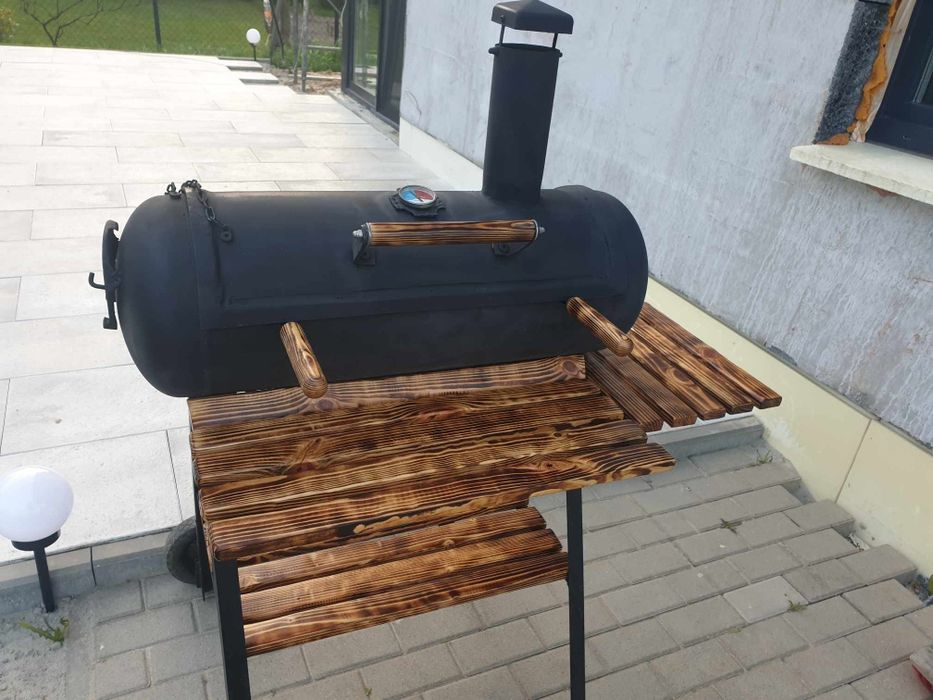 Grill z butli gazowej walec