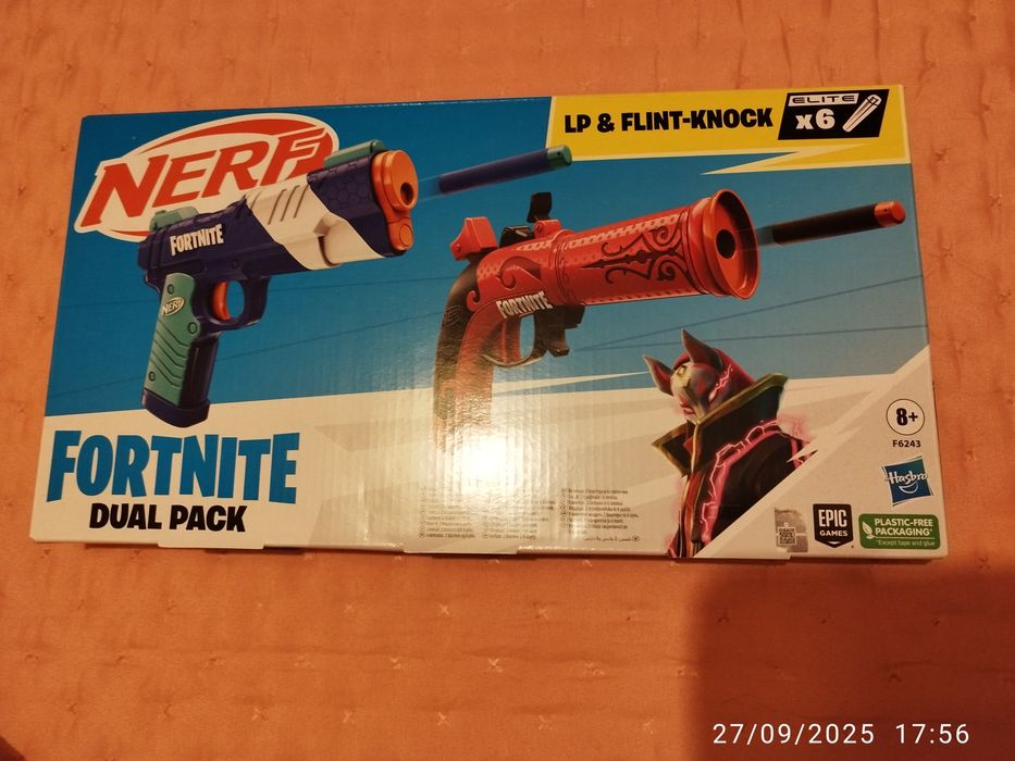 Dual Pack Pistolas Nerf e Fortnite
