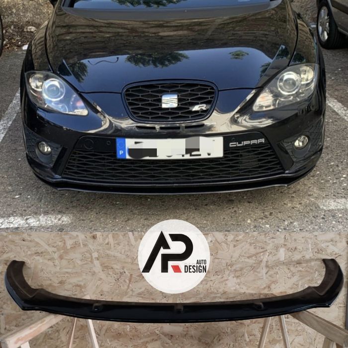 SEAT Leon 1P Fr Cupra Lip frontal Cupra Preto brilhante