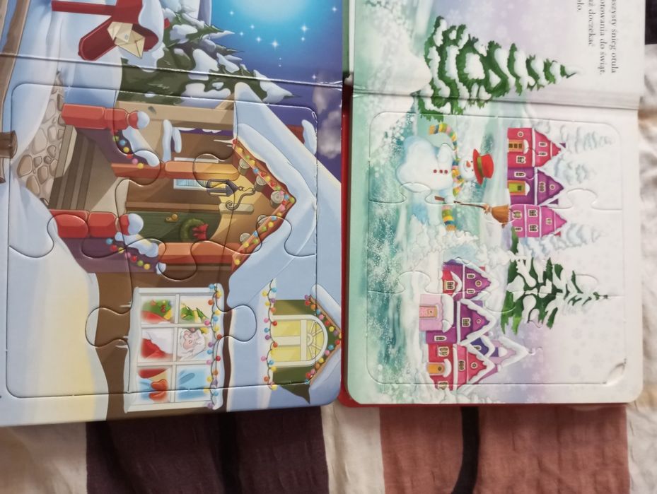 Zestaw książek święta Mikołaj 2 z puzzlami