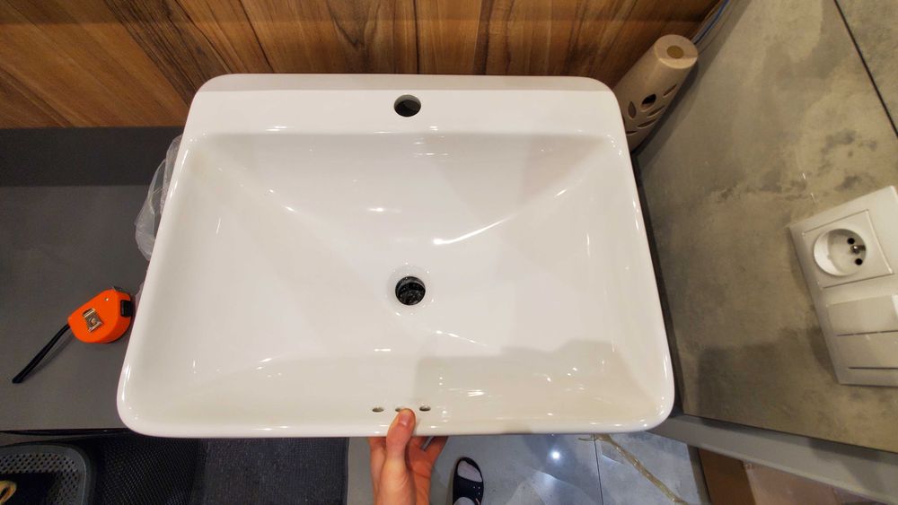 Umywalka nablatowa wpuszczana Excellent Holmi 60cm cena w sklepach 570