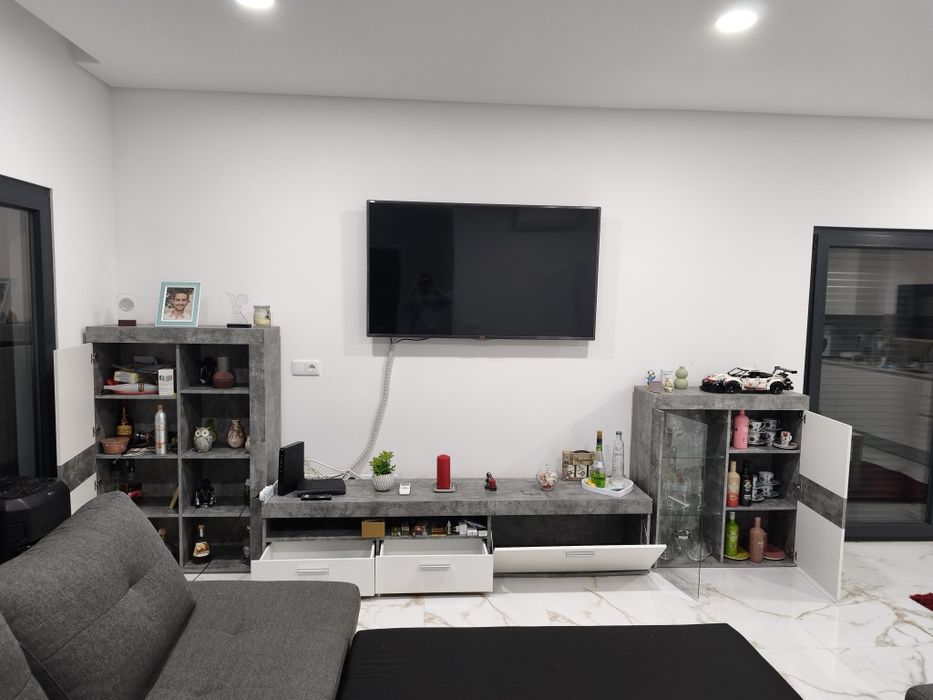 Pack Sala Moderna: Sofá Cama Chaise Longue + Conjunto de Móveis