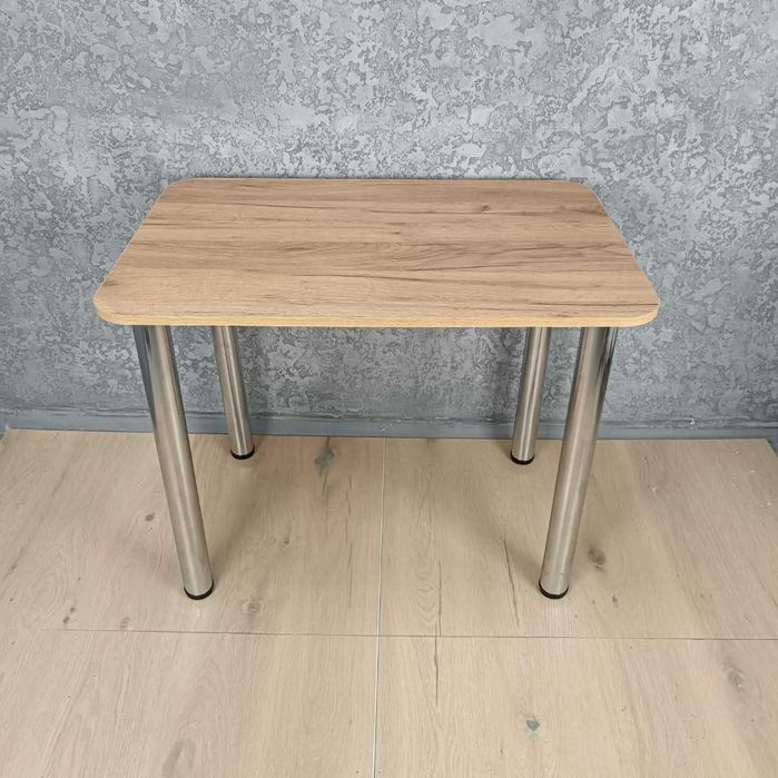 Кухонний стіл 100х60 (закруглені кути) — Новий від виробника