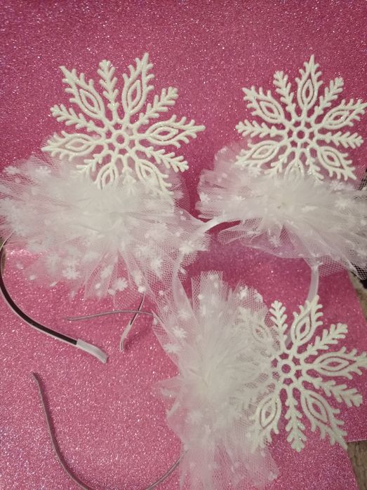 Новорічний обруч Сніжинка