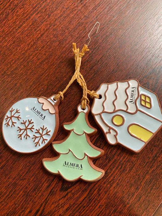 ялинкові прикраси керамічні на ялинку