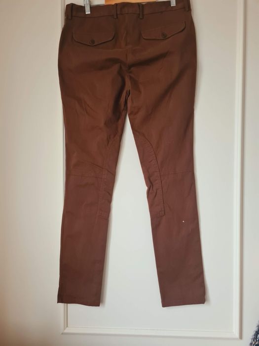 Brązowe bawełniane spodnie Gant