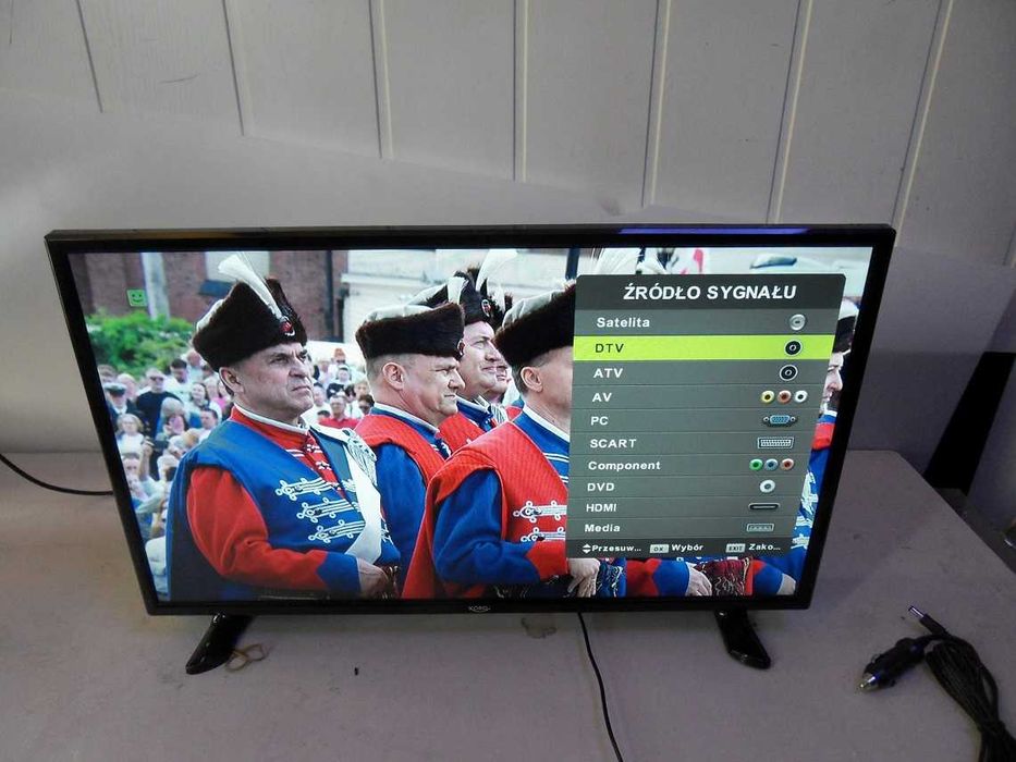 LED Tv 24" dvb-t/2 hevc gwarancja 12v i 230v