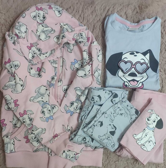 Zestaw bluza, koszulka,legginsy dla dziewczynki
