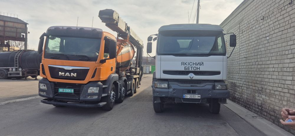 Доставка бетону.Миксер.Лента 17м. Бетон..
