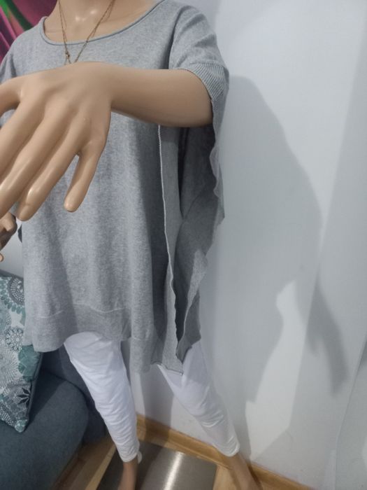 Luźny oversize sweterek wiosna z kaszmirem L xl