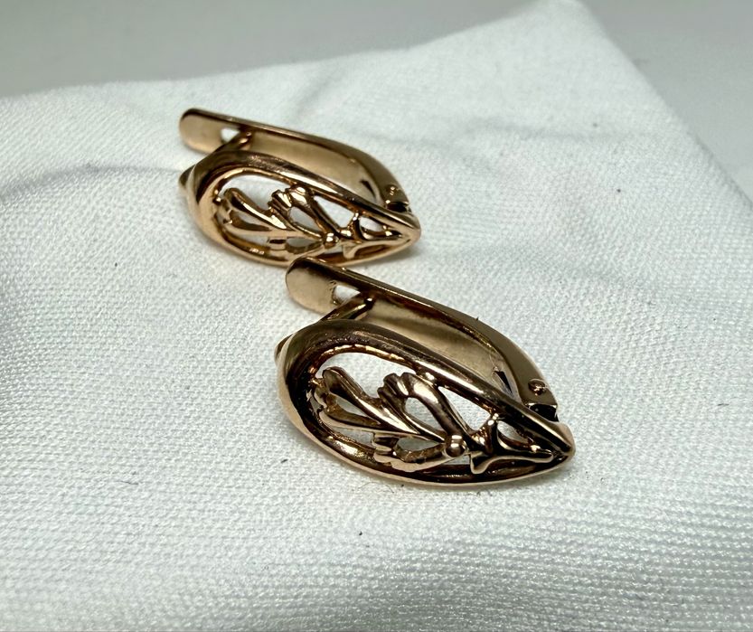 kolczyki złote 2,77gr pr 583 SPOKO LOMBARD Kalisz skup złota