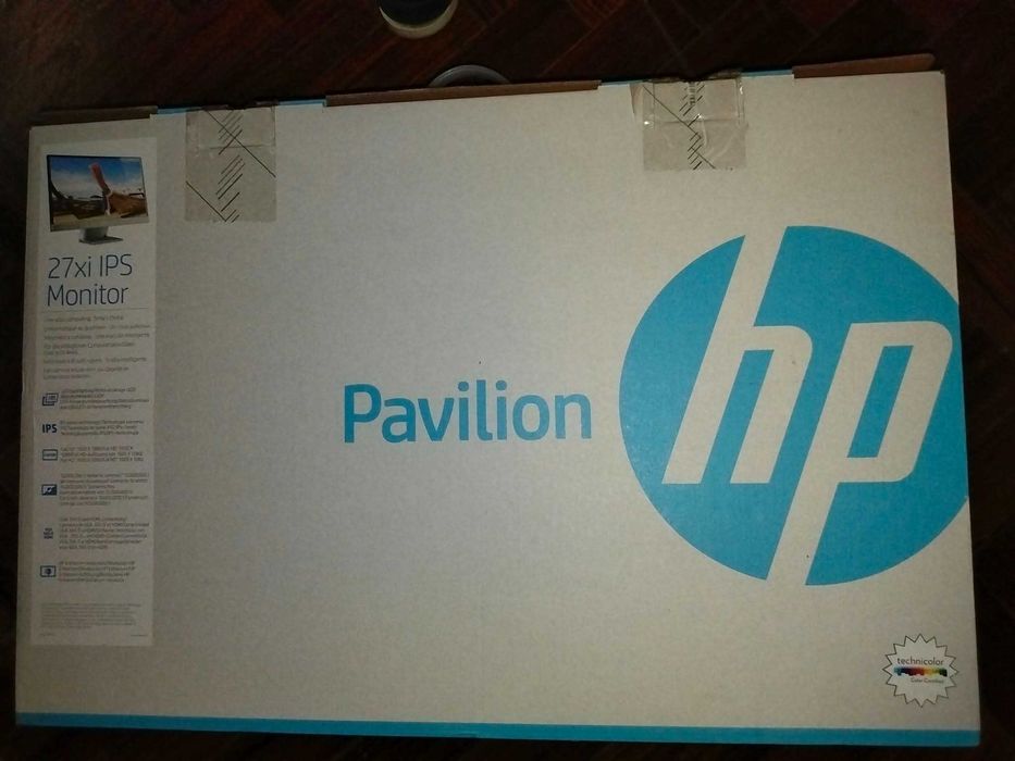 Monitor HP Pavilion 27xi IPS Full HD (como novo), cabo HDMI e caixa