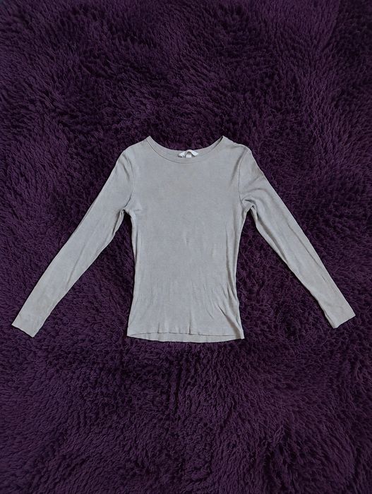 Gładka bluzka z długim rękawem długimi rękawami casual wear damska codzienna na co dzień casualwear