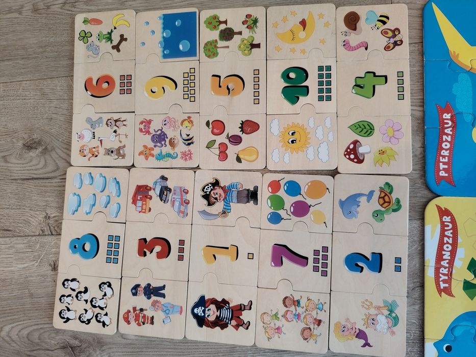 Puzzle dinozaury czuczu i puzzle drewniane