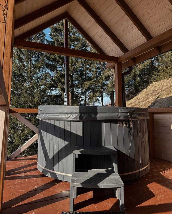 Вуличне джакузі на дровах. Чан від виробника.