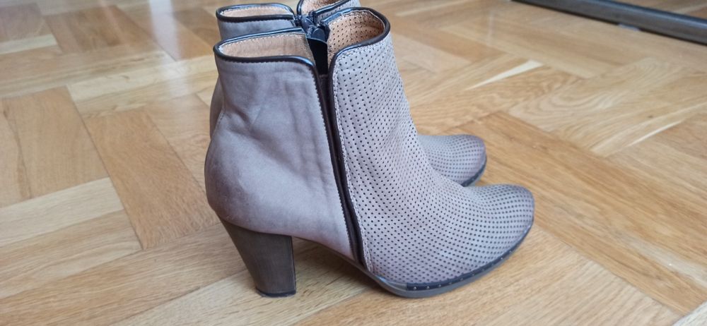 Botki skórzane wiosenne rozmiar 39