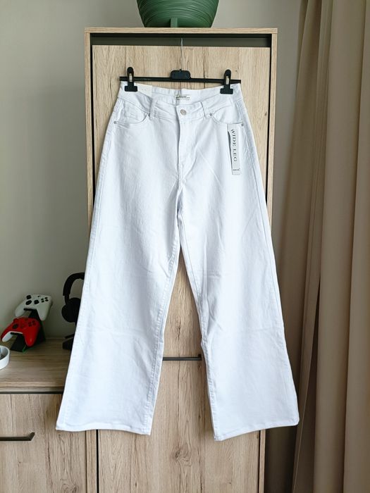 Spodnie jeansy wide leg