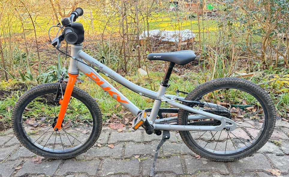 Rower dziecięcy PUKY LS-PRO 18 – srebrno-pomarańczowy