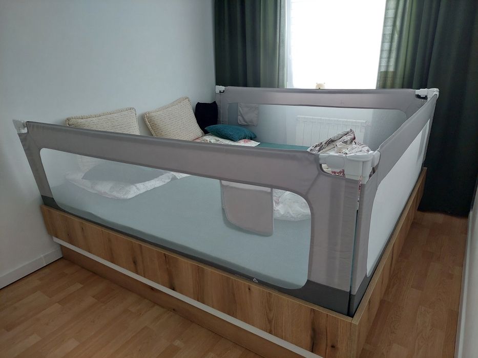 Nowe barierki do łóżka 2×200cm 1×180cm