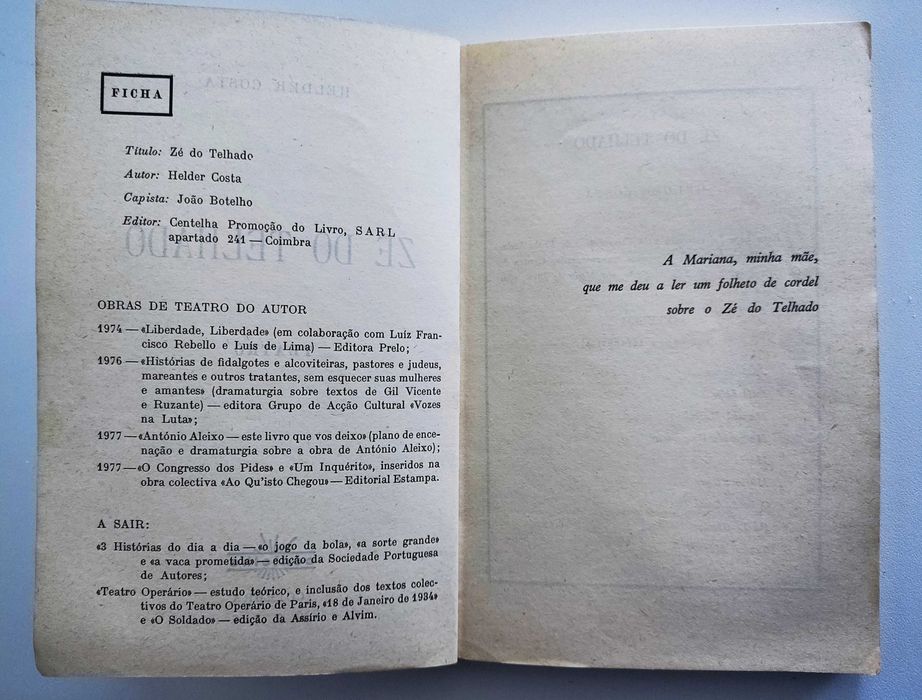 Zé do Telhado – Teatro | Hélder Costa
