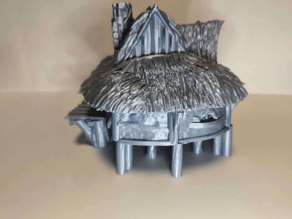Domek bagienny niziołków 2(Halfling swamp house) makieta diorama D&D