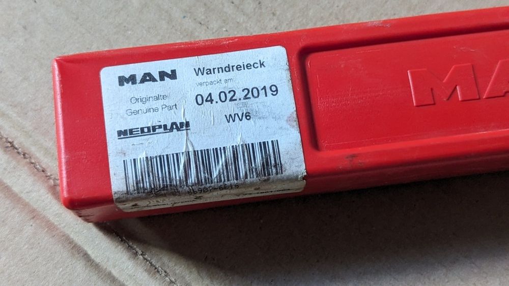 Знак аварійної зупинки Man , neoplan оргінал