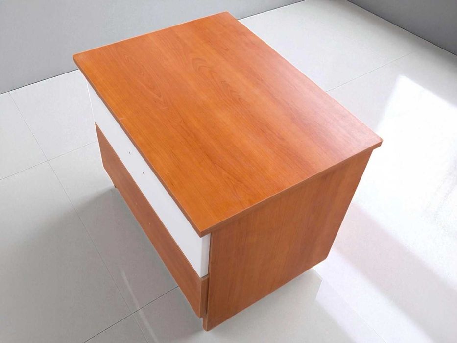 Mesa de Cabeceira em Cerejeira com Gaveta Branca – Com Defeito