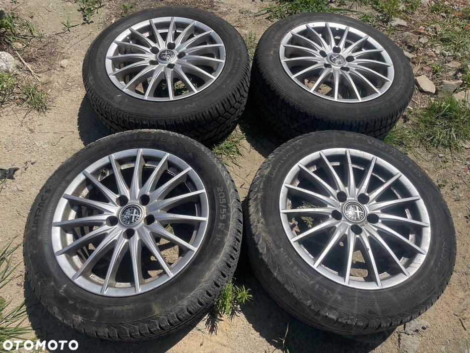 Felgi alufelgi z oponami zimowe oryginał 205/55 R16 Alfa Romeo 159