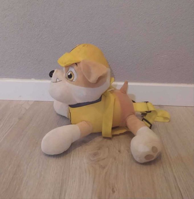 Peluche Rubble - Patrulha Pata mochila