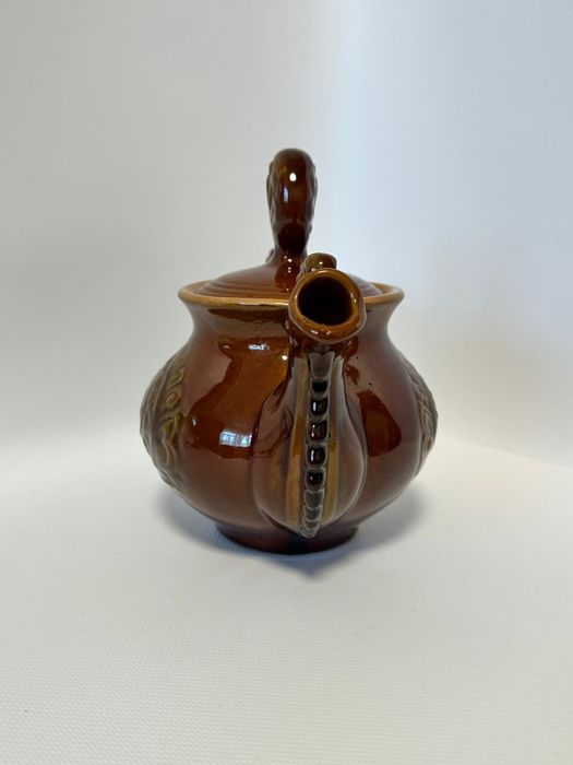 Керамічний чайник «Золотий півник» Васильківська майоліка