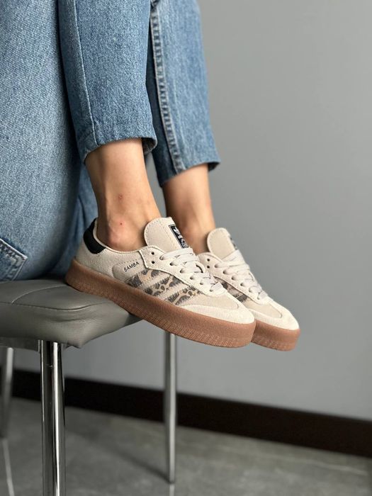 Adidas Samba Leopard / жіночі кеди