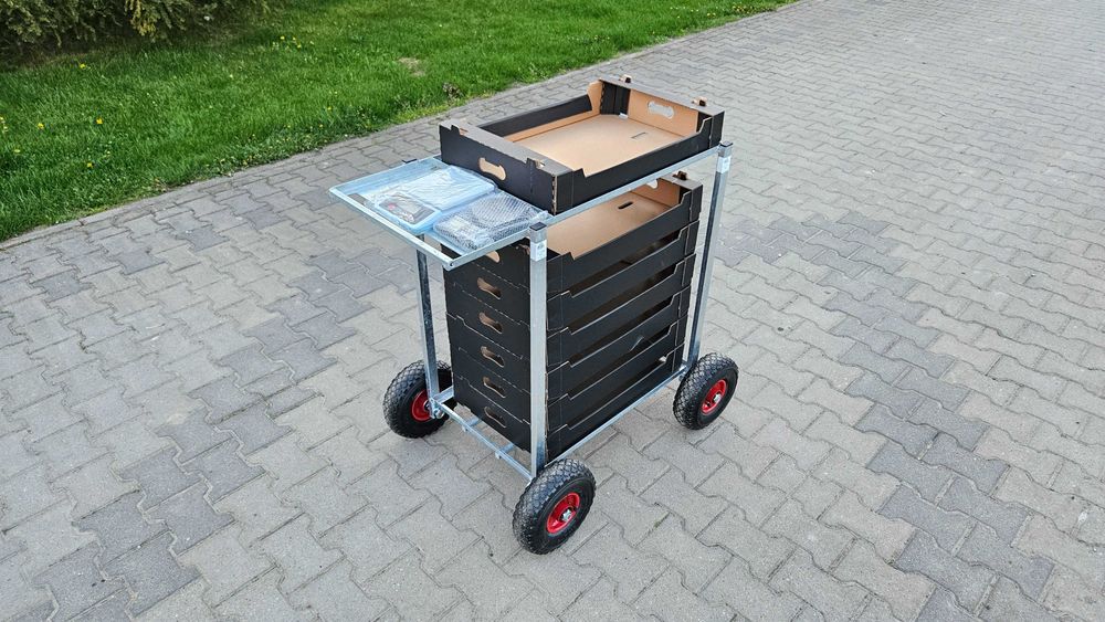 Wózek transportowy tunel wózeczki do zbioru borówki malin truskawki