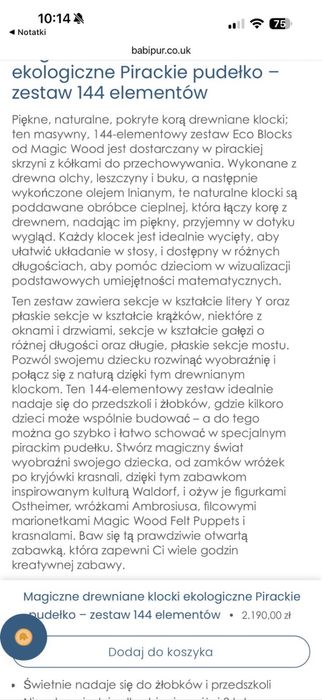 Drewniane klocki Magic Wood