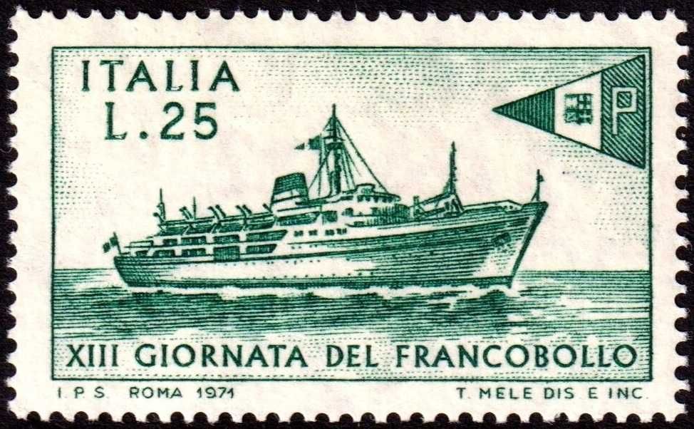 Włochy 1971. MNH XF. Sc#1054. Tirrenia di Navigazione.
