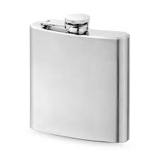 Garrafa de bolso em inox  180ml