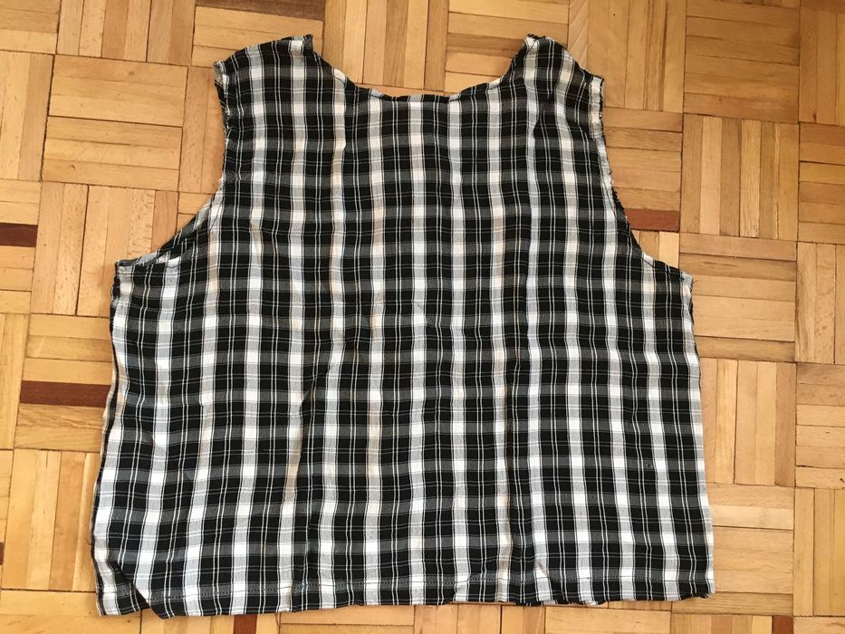 Lekka zapinana retro bluzka w kratkę vichy marki Ecco +