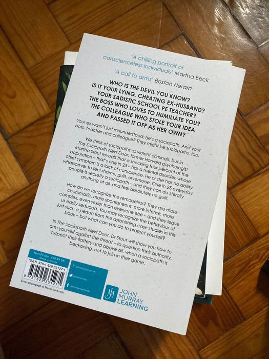 Livro The Sociopath Next Door de Dr Martha Stout