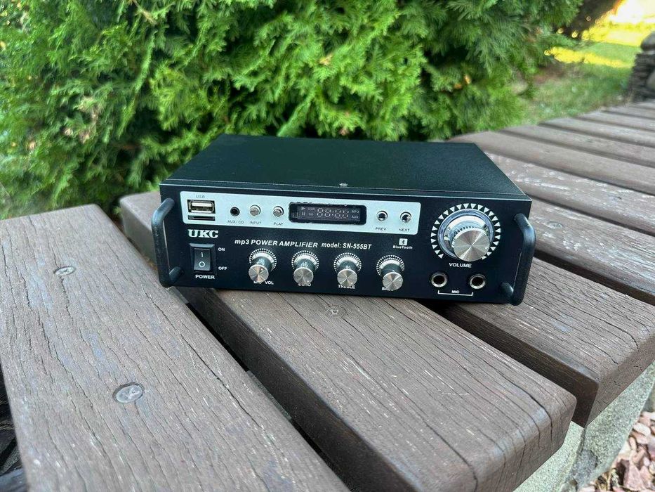 ‼️ Усилитель звука 2х300w. Ресивер. Підсилювач звуку. Караоке. Блютуз.