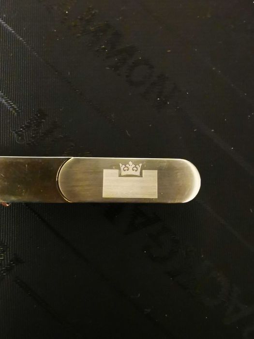 3x Spinka do krawata, Prince, Marabou, inna srebrna, złota