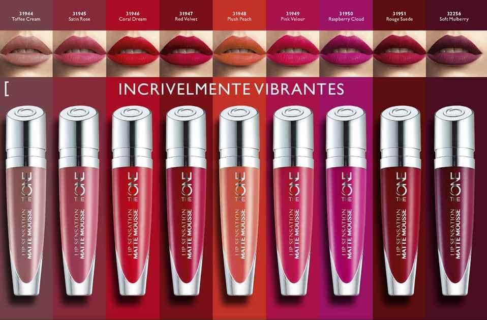 Batons Matte Mousse Longa Duração - Super Preço