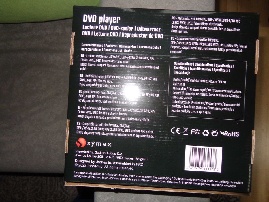 Odtwarzacz DVD Bohemic - nowy
