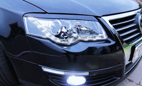 Спойлер козырёк реснички Volkswagen Passat B6. Фольцваген Пассат Б6