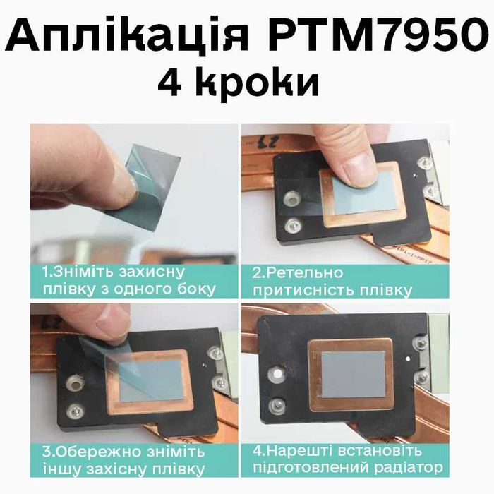 PCM Honeywell PTM7950 8.5W/mK та 7950SP 7958SP плівка / паста
