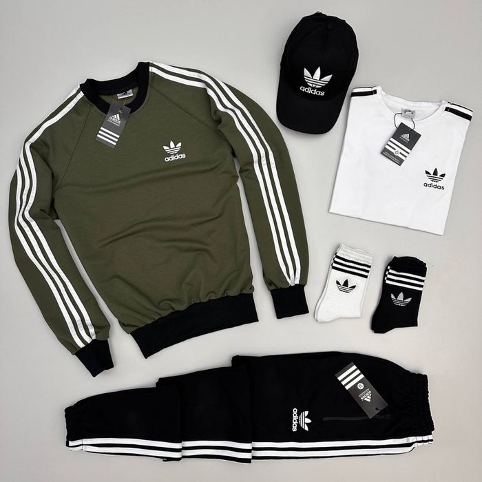 Чоловічий спортивний костюм адідас набір Adidas [4в1] [XS-3XL]