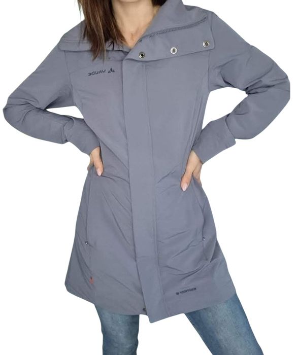 Cienki dlugi płaszczyk vaude Rozmiar s 36