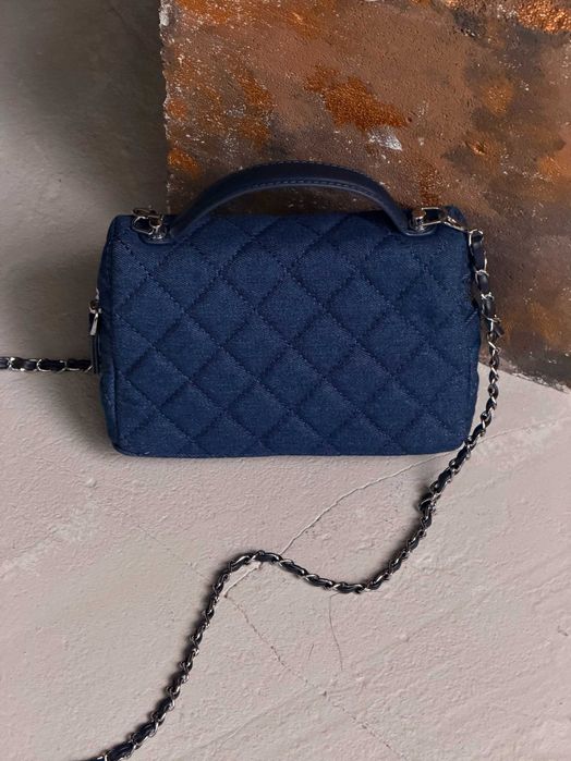 Сумка Chanel LP 26 Vanity mini через плечо деним розовая